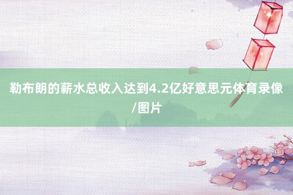 勒布朗的薪水总收入达到4.2亿好意思元体育录像/图片