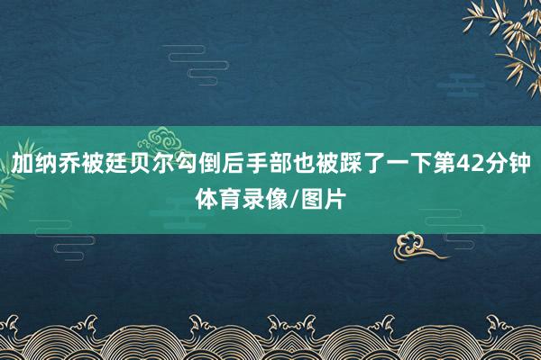 加纳乔被廷贝尔勾倒后手部也被踩了一下第42分钟体育录像/图片