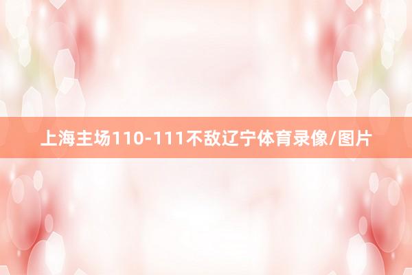 上海主场110-111不敌辽宁体育录像/图片