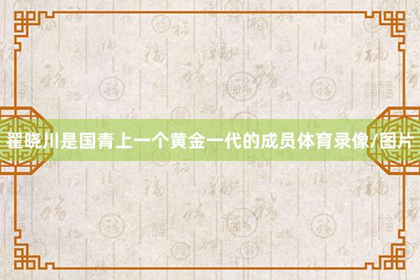 翟晓川是国青上一个黄金一代的成员体育录像/图片
