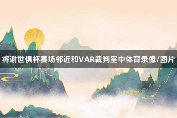 将谢世俱杯赛场邻近和VAR裁判室中体育录像/图片