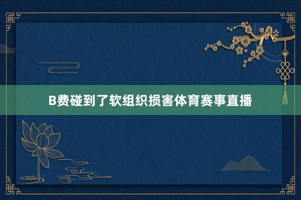 B费碰到了软组织损害体育赛事直播