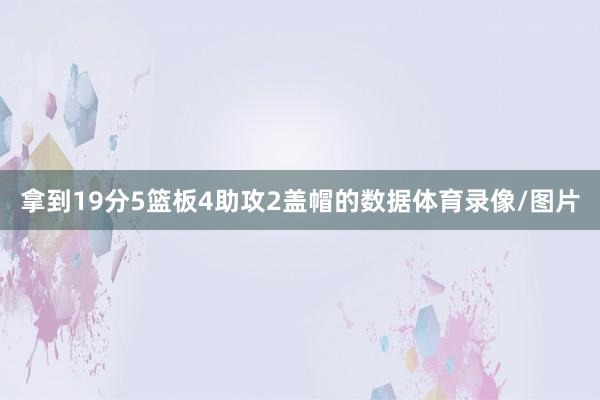 拿到19分5篮板4助攻2盖帽的数据体育录像/图片