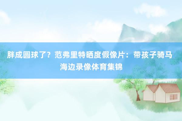 胖成圆球了？范弗里特晒度假像片：带孩子骑马 海边录像体育集锦