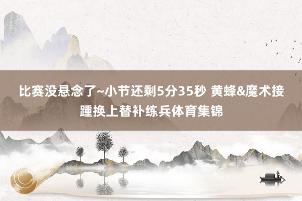 比赛没悬念了~小节还剩5分35秒 黄蜂&魔术接踵换上替补练兵体育集锦