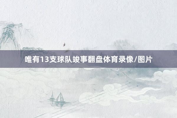 唯有13支球队竣事翻盘体育录像/图片