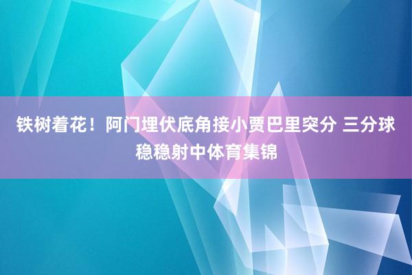 铁树着花！阿门埋伏底角接小贾巴里突分 三分球稳稳射中体育集锦