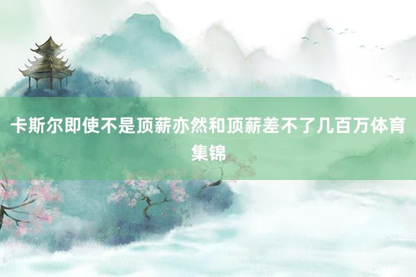 卡斯尔即使不是顶薪亦然和顶薪差不了几百万体育集锦